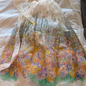 Zimmermann White Sheer Skirt